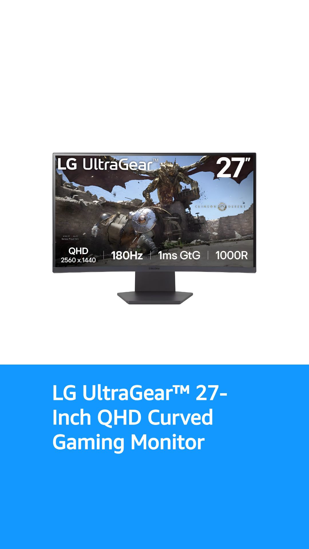 LG Gaming Monitor 27GS60QX Ultragear™ 27-inch/QHD (2560x1440